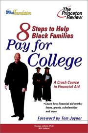 Cover of: 8 steps to help Black families pay for college: a crash course in financial aid