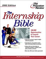 Cover of: Internship Bible, 2003 Edition, The (Career Guides) by Mark Oldman, Samer Hamadeh
