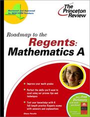 Cover of: Roadmap to the Regents by Princeton Review