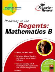 Cover of: Roadmap to the Regents.