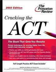 Cover of: Cracking ACT