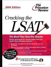 Cover of: Cracking the LSAT with Sample Tests on CD-ROM, 2004