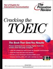 Cover of: Cracking the TOEIC by Princeton Review