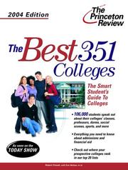 Cover of: The Best 351 Colleges, 2004 Edition