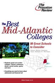 Cover of: The best mid-Atlantic colleges: 98 great schools to consider