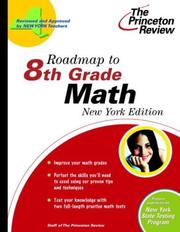 Cover of: Roadmap to 8th Grade Math, New York Edition