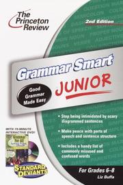 Cover of: Grammar Smart Junior w/DVD (Smart Juniors Grades 6 to 8) by Princeton Review