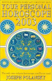 Cover of: Your Personal Horoscope for 2003: The Only One-Volume Horoscope You'll Ever Need (Your Personal Horoscope, 2003)