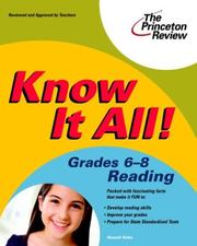 Cover of: Know It All! Grades 6-8 Reading (K-12 Study Aids)