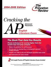 Cover of: Cracking the AP English Literature Exam by Princeton Review