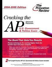 Cover of: Cracking the AP U.S. Government & Politics Exam
