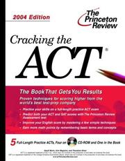 Cover of: Cracking the ACT with Sample Tests on CD-ROM