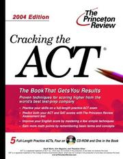 Cover of: Cracking the ACT with Sample Tests on CD-ROM by Princeton Review, Princeton Review