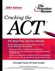 Cover of: Cracking the ACT