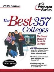 Cover of: Best 357 Colleges, 2005 Edition (College Admissions Guides)