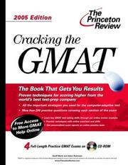 Cover of: Cracking the GMAT with Sample Tests on CD-ROM by Princeton Review