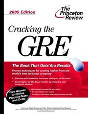 Cover of: Cracking the GRE