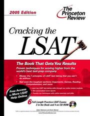 Cover of: Cracking the LSAT with Sample Tests on CD-ROM