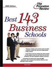 Cover of: Best 143 Business Schools 2005 Edition (Graduate School Admissions Gui)