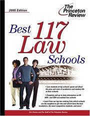 Cover of: Best 117 Law Schools 2005 Edition (Graduate School Admissions Gui)