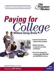 Cover of: Paying for College Without Going Broke, 2005 Edition (College Admissions Guides)