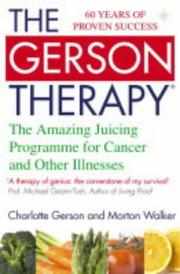 Cover of: The Gerson Therapy