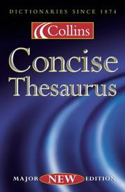 Cover of: Collins Thesaurus A-Z by 