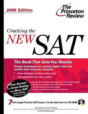 Cover of: Cracking the NEW SAT with Sample Tests on CD-ROM by Princeton Review