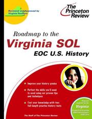 Cover of: Roadmap to the Virginia SOL: EOC Virginia and United States History (State Test Prep Guides)
