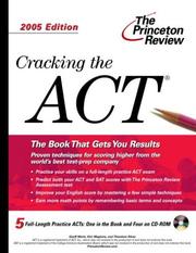 Cover of: Cracking the ACT with Sample Tests on CD-ROM