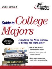 Cover of: Guide to College Majors, 2005 Edition (College Admissions Guides)