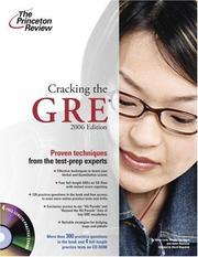 Cover of: Cracking the GRE with CD-ROM, 2006 by Princeton Review