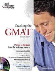 Cover of: Cracking the GMAT with CD-ROM, 2006 by Princeton Review, Princeton Review