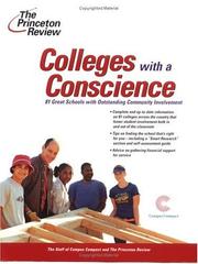 Cover of: Colleges with a Conscience: 81 Great Schools with Outstanding Community Involvement (College Admissions Guides)