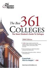 Cover of: Best 361 Colleges, 2006 (College Admissions Guides)