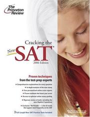 Cover of: Cracking the NEW SAT, 2006 by Princeton Review