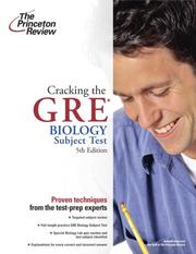 Cover of: Cracking the GRE Biology Test by Princeton Review