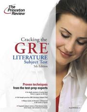 Cover of: Cracking the GRE Literature Test by Princeton Review