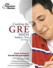 Cover of: Cracking the GRE Math Test