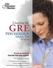 Cover of: Cracking the GRE Psychology Subject Test