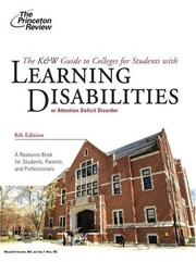 Cover of: K&W Guide to Colleges for Students with Learning Disabilities, 8th Edition (College Admissions Guides)
