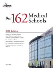 Cover of: Best 162 Medical Schools 2006 (Graduate School Admissions Gui)