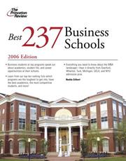 Cover of: Best 237 Business Schools 2006 (Graduate School Admissions Gui)