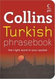 Cover of: Collins Turkish Phrasebook by Collins UK