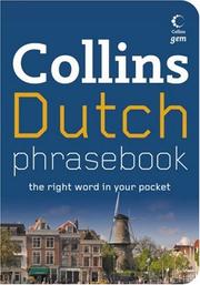 Cover of: Collins Dutch Phrasebook CD Pack: The Right Word in Your Pocket (Collins Gem)