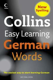 Cover of: Collins Easy Learning German Words (Easy Learning)