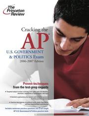 Cover of: Cracking the AP U.S. Government and Politics Exam