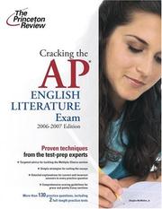 Cover of: Cracking the AP English Literature Exam by Princeton Review