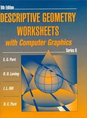 Cover of: Descriptive Geometry: Work Sheet B