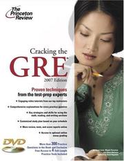 Cover of: Cracking the GRE with DVD